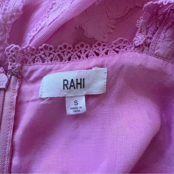 RAHI Lily Pink Floral Midi Dress Size Small - Picture 13 of 16